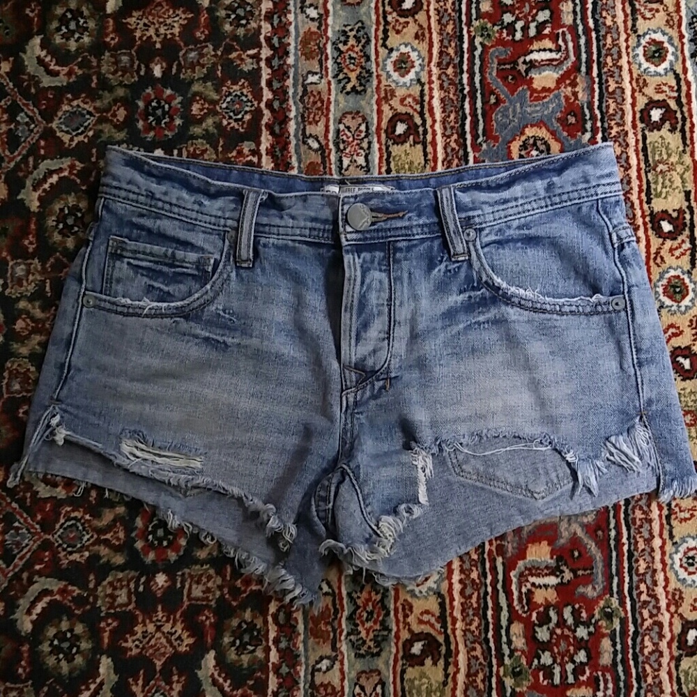 Free People Denim Cutoff Shorts